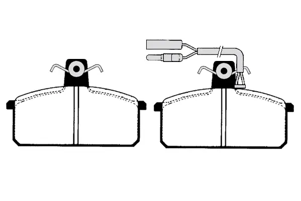 комплект спирачно феродо, дискови спирачки RAICAM              
