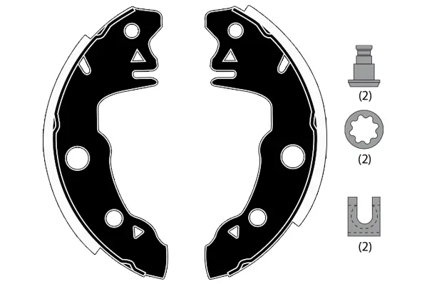 комплект спирачна челюст RAICAM              