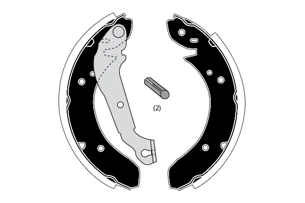 комплект спирачна челюст RAICAM              