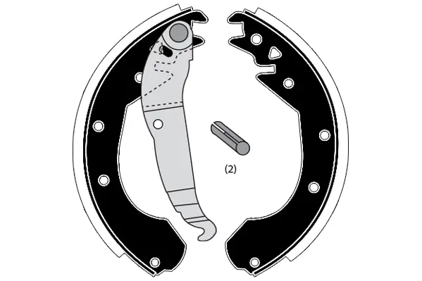 комплект спирачна челюст RAICAM              