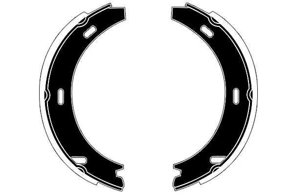 комплект спирачна челюст, ръчна спирачка RAICAM              