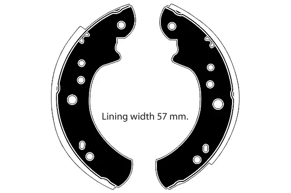 комплект спирачна челюст RAICAM              