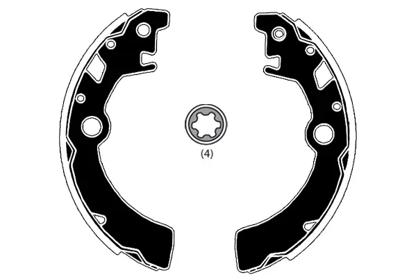 комплект спирачна челюст RAICAM              