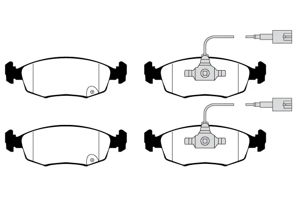 комплект спирачно феродо, дискови спирачки RAICAM              