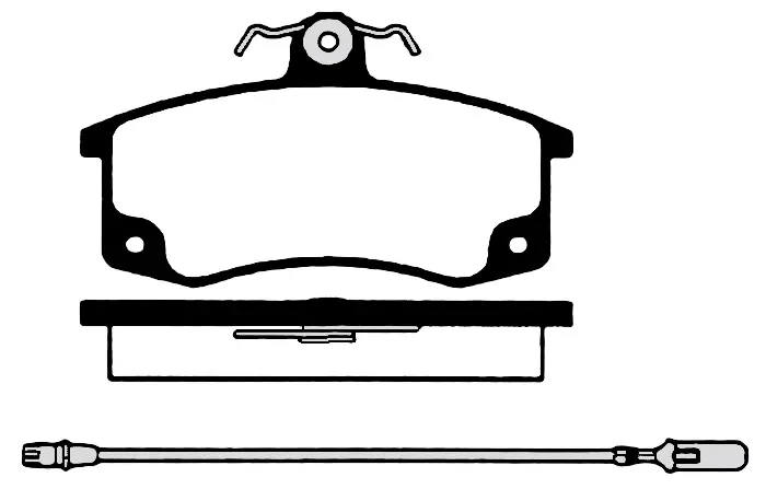 комплект спирачно феродо, дискови спирачки RAICAM              