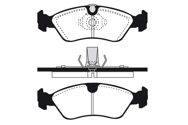 комплект спирачно феродо, дискови спирачки RAICAM              