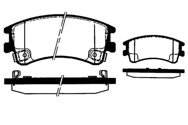 комплект спирачно феродо, дискови спирачки RAICAM              