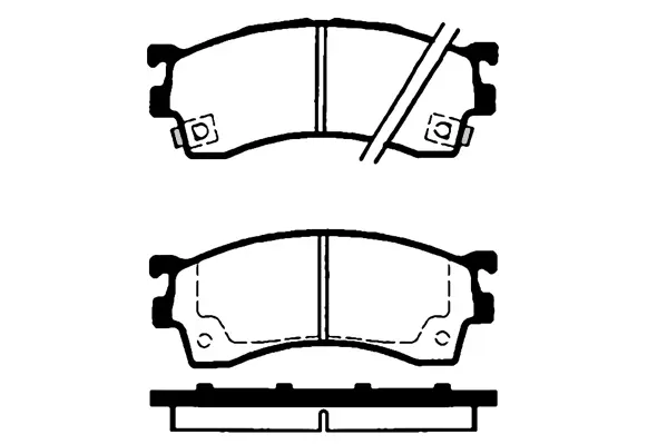 комплект спирачно феродо, дискови спирачки RAICAM              