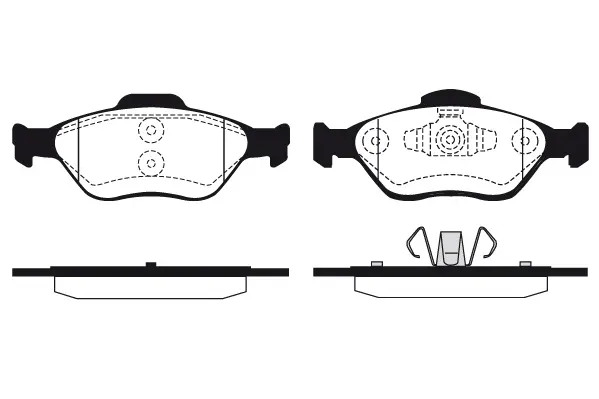 комплект спирачно феродо, дискови спирачки RAICAM              