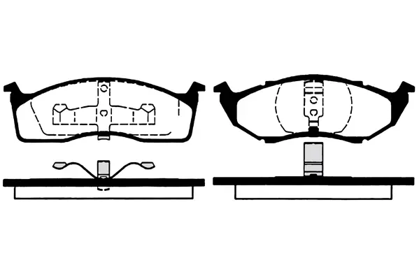 комплект спирачно феродо, дискови спирачки RAICAM              