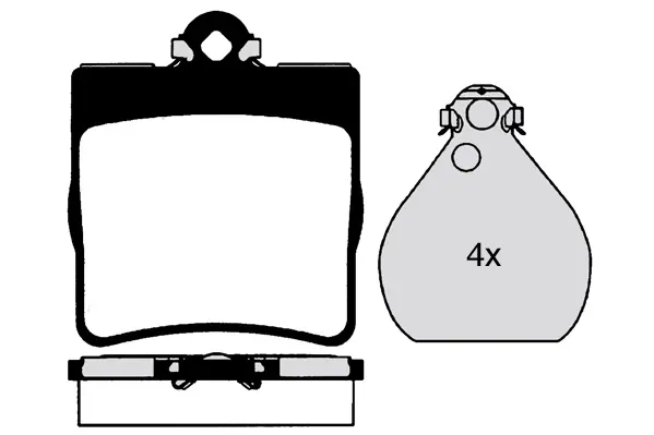 комплект спирачно феродо, дискови спирачки RAICAM              
