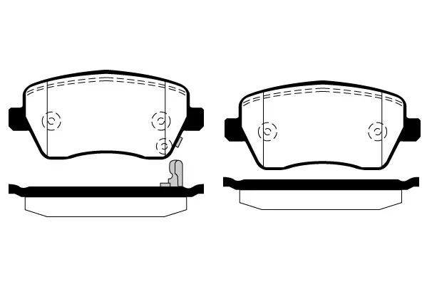 комплект спирачно феродо, дискови спирачки RAICAM              