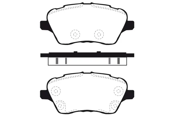 комплект спирачно феродо, дискови спирачки RAICAM              