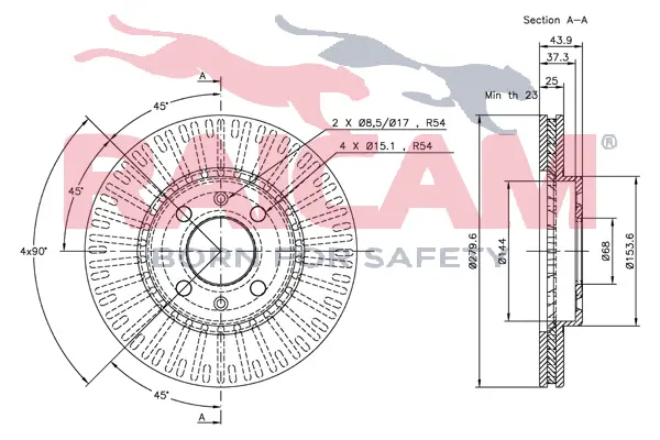 спирачен диск RAICAM              