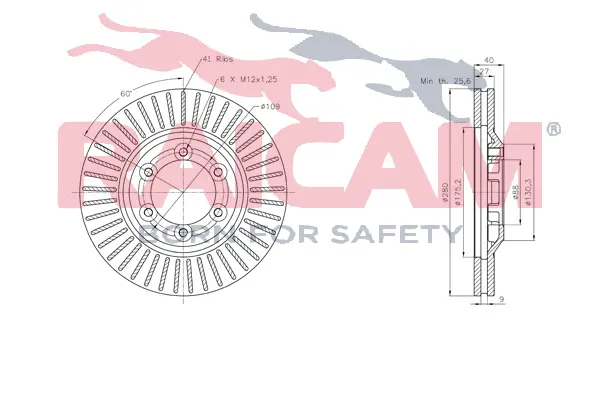 спирачен диск RAICAM              