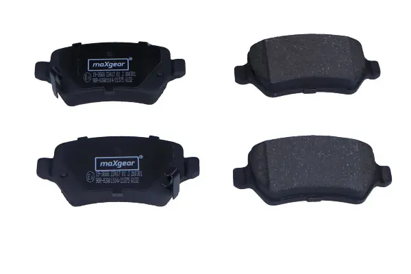 Комплект спирачно феродо, дискови спирачки MAXGEAR
