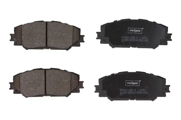 Комплект спирачно феродо, дискови спирачки MAXGEAR