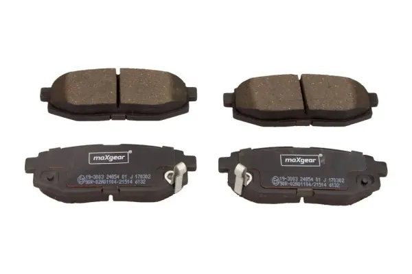 Комплект спирачно феродо, дискови спирачки MAXGEAR