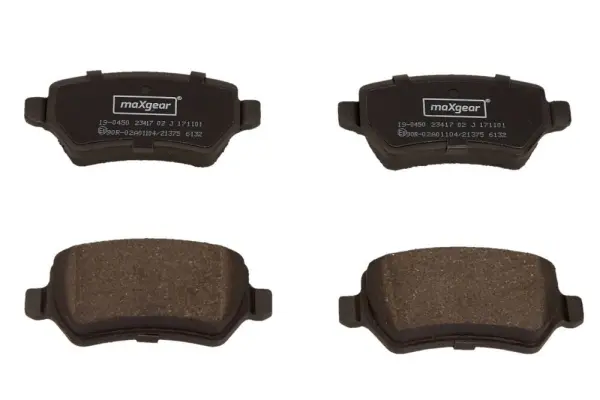 Комплект спирачно феродо, дискови спирачки MAXGEAR
