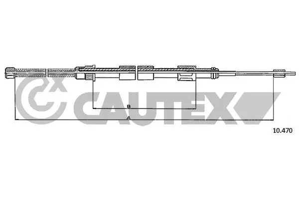 жило, ръчна спирачка CAUTEX              