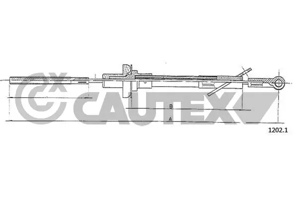 въжен механизъм, задействане на съединителя CAUTEX              