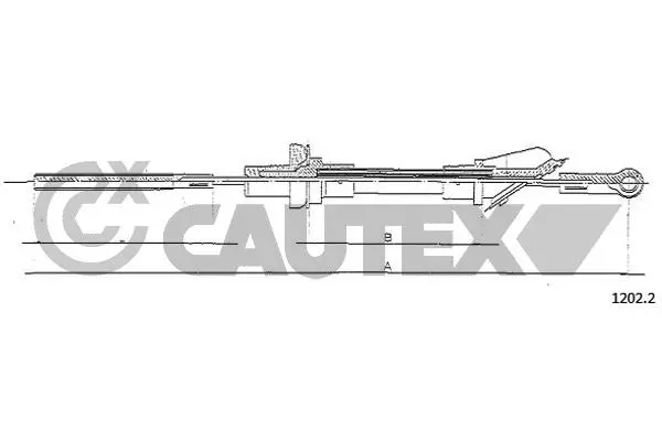 въжен механизъм, задействане на съединителя CAUTEX              