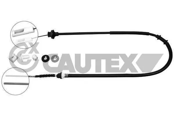 въжен механизъм, задействане на съединителя CAUTEX              