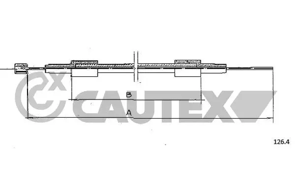 жило за капака на двигателя CAUTEX              