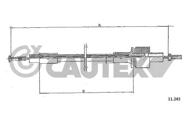 въжен механизъм, задействане на съединителя CAUTEX              