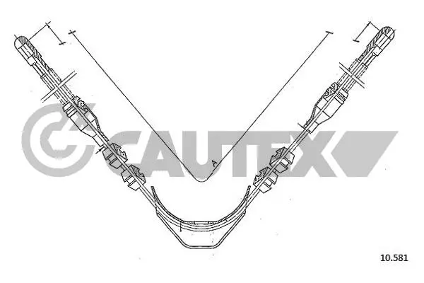 жило, ръчна спирачка CAUTEX              