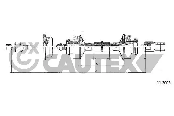 въжен механизъм, задействане на съединителя CAUTEX              