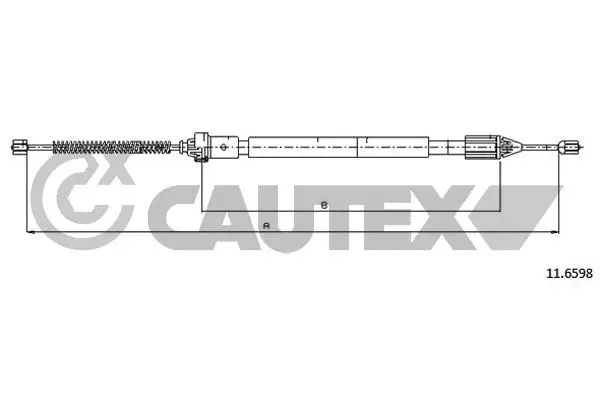 жило, ръчна спирачка CAUTEX              