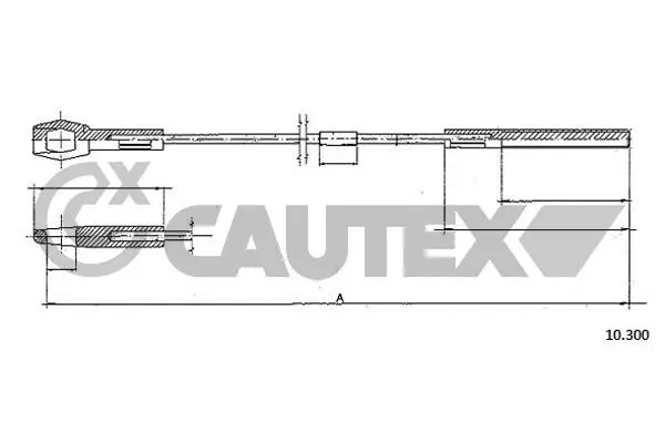 въжен механизъм, задействане на съединителя CAUTEX              