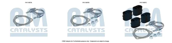 монтажен комплект, филтър за прах-сажди BM CATALYSTS        