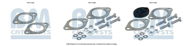 монтажен комплект, филтър за прах-сажди BM CATALYSTS        