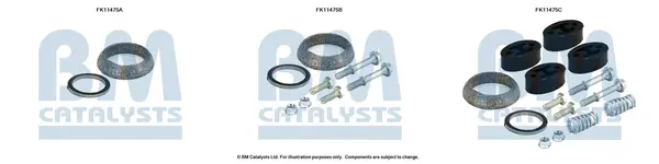 монтажен комплект, филтър за прах-сажди BM CATALYSTS        