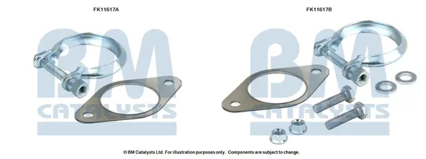 монтажен комплект, филтър за прах-сажди BM CATALYSTS        