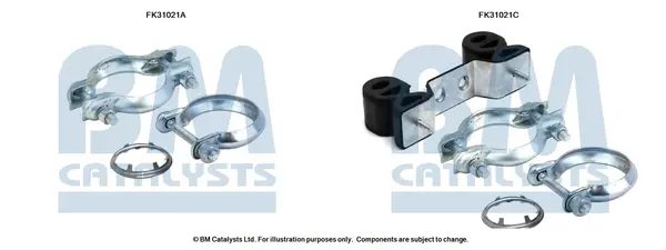 монтажен комплект, катализатор BM CATALYSTS        
