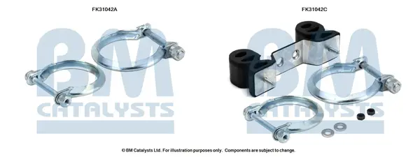 монтажен комплект, катализатор BM CATALYSTS        