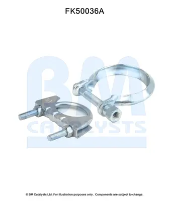 монтажен комплект, изпускателна тръба BM CATALYSTS        