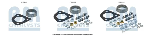 монтажен комплект, изпускателна тръба BM CATALYSTS        