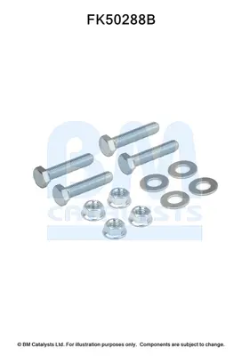 монтажен комплект, изпускателна тръба BM CATALYSTS        