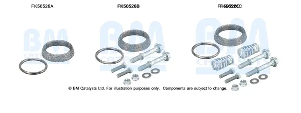 монтажен комплект, изпускателна тръба BM CATALYSTS        