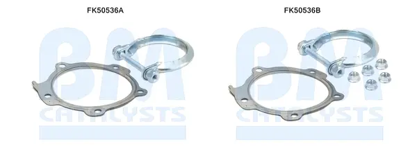 монтажен комплект, изпускателна тръба BM CATALYSTS        