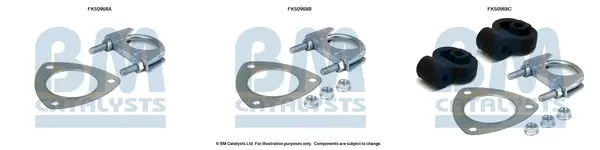 монтажен комплект, изпускателна тръба BM CATALYSTS        