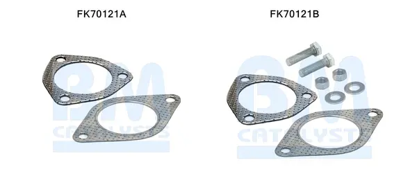 монтажен комплект, изпускателна тръба BM CATALYSTS        