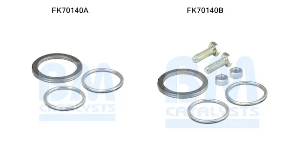 монтажен комплект, изпускателна тръба BM CATALYSTS        