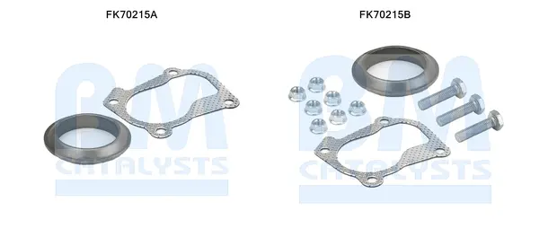 монтажен комплект, изпускателна тръба BM CATALYSTS        