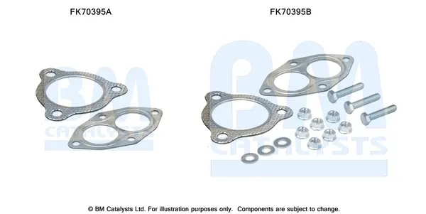 монтажен комплект, изпускателна тръба BM CATALYSTS        