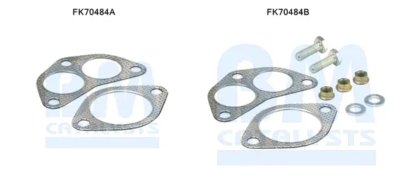 монтажен комплект, изпускателна тръба BM CATALYSTS        
